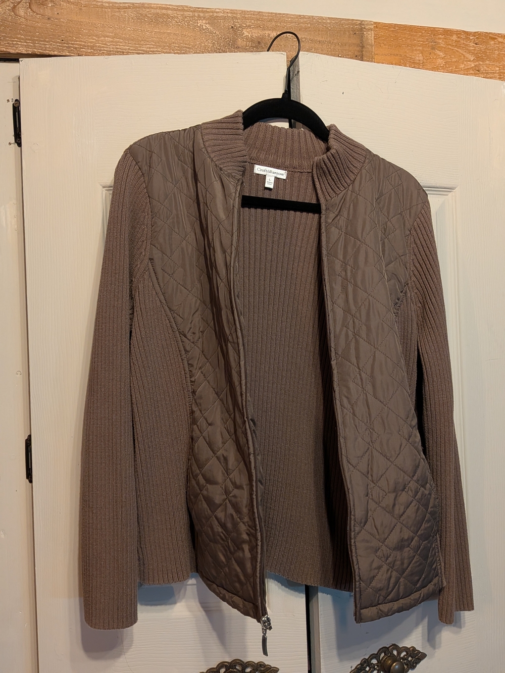 croft & barrow Quilted Zip-Front Jacket - Brown - Picture 5 of 10